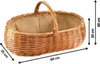 Kobolo Kaminholzkorb Holzkorb für Kaminholz oval aus Produktbild-Vorschau 2