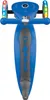 A top-down view of a blue three-wheeled children's scooter with LED lights on the wheels. Anteprima dell’immagine prodotto