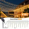 SALCAR Eisregen Lichterkette Solar Außen, 15.6M 480er LED Produktbild-Vorschau 7