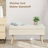 Hawthyhome Polsterbank aus Samt mit Stauraum Sitzbank mit Produktbild-Vorschau 5