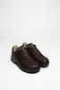 A pair of brown leather shoes on a white background. Voir les images du produit