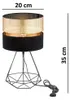 KAR-LIGHTING Tischlampe 1-flammig Schwarz‑Gold Metall für Produktbild-Vorschau 2