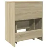 vidaXL Toaletní stolek s taburetem Sonoma dub 60x40x113,5 Náhled obrázku produktu 6