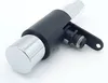 A product shot of a chrome and black dispensing valve. Produktbild-Vorschau