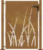 vidaXL Porte de jardin 105x130 cm acier corten design herbe Voir les images du produit 3