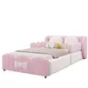 Merax gestoffeerd bed 90x200 cm met hydraulische Productafbeelding-voorbeeld 6