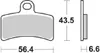Bremsbelag SBS 815HF (Satz pro Scheibe) Street Ceramic Produktbild-Vorschau 1
