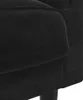 vidaXL Sofa mit Kissen 2-Sitzer Schwarz Samt Produktbild-Vorschau 7