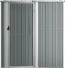 vidaXL Capanno per attrezzi Grigio 180,5x97x209,5 cm Anteprima dell’immagine prodotto 3