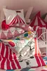 IKEA BUSENKEL Bettwäsche-Set Zirkusmotiv Rot 150x200 Produktbild-Vorschau 5