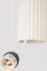 Moderne beige runde Pendelleuchte Ø20cm drei Wellrohre für Produktbild-Vorschau 6