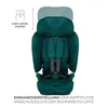 A green Kinderkraft car seat is shown from the front against a white background. Produktbild-Vorschau