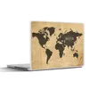 MuchoWow® Laptop Aufkleber Sticker Cover Weltkarte - Zitat Produktbild-Vorschau 1