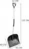 Ergonomiczna Łopata do śniegu 135 cm Aluminiowa Profilowana Podgląd zdjęcia produktu 6