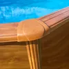 Piscina rotonda da parete in acciaio GRE con effetto legno Anteprima dell’immagine prodotto 5