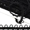 Schlingenborte mit elastischen Ösen schwarz B 15mm Öse 8mm Produktbild-Vorschau