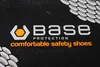 A close-up of the Base Protection logo and slogan on a black background. Produktbild-Vorschau
