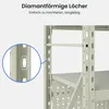 FLEXISPOT Werkbank aus Stahl, Arbeitstisch mit Lochwänden Produktbild-Vorschau 8
