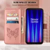 OnePlus Nord CE 2 5G Hülle, Schmetterling Prägung Flip Produktbild-Vorschau 5