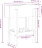 vidaXL Kvetináč biely 62x30x69 cm Masívne borovicové drevo Náhľad obrázku produktu 7