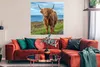 MuchoWow® Poster Schottischer Highlander - Wasser - Hörner Produktbild-Vorschau 2