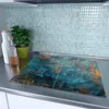Spritzschutz Herdabdeckplatte Schneidebrett aus Glas Blaue Produktbild-Vorschau 2