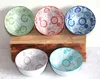 50 Japan Reis- Teeschale 5 er Set, Retro Design Blumen Produktbild-Vorschau 1