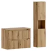 Badezimmer Waschtischunterschrank mit 80 cm Breite in Eiche Produktbild-Vorschau 8