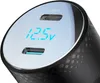 Joyroom Nabjeka do auta 2x Usb C 70W s LED displejem ern Náhled obrázku produktu 4