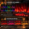 HOMAVO cheminée électrique 23 pouces meuble bande LED 1000W Voir les images du produit 3