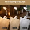 Leselampe Buch Klemme Aufladbar 3 Farbtemperatur Dimmbar Produktbild-Vorschau 3