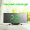 Gebogener LED Digitalwecker mit Spiegelanzeige, Produktbild-Vorschau 2