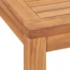 A close-up view of the corner of a wooden table, showing the grain and construction. Produktbild-Vorschau