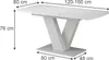 Esstisch Vicco Fenaro Weiß 120 x 80 cm ausziehbar, Model Produktbild-Vorschau 2