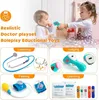 Sundaymot Arztkoffer Kinder Holz mit Echt Stethoskop und Produktbild-Vorschau 3