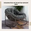 Übergroß Schaukelstuhl mit PE-Rattan-Geflecht, 15 cm dickem Produktbild-Vorschau 3