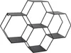 LOFT42 Półka ścienna Hexagonig – czarna – 57 x 80 x 20 Podgląd zdjęcia produktu 1