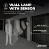 Ledvion - LED Wandleuchte Nova mit Sensor - Schwarz - GU10 Produktbild-Vorschau 3