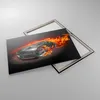 Bild auf Leinwand - Leinwandbild - Sportwagen Feuer Flammen Produktbild-Vorschau 2