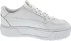 A side view of a white Puma sneaker with a platform sole. Produktbild-Vorschau