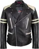 Motorrad Lederjacke Retro Jacke Herren 80´s Old school Produktbild-Vorschau 1