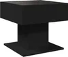 vidaXL Tavolino LED nero 50x50x45 cm materiale a base di Anteprima dell’immagine prodotto 8