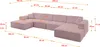ALTDECOR Ecksofa in U-Form IREA-U2-v3 386x165x77 cm Rosa Produktbild-Vorschau 5