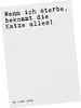 Mr. & Mrs. Panda Postkarte Wenn ich sterbe, bekommt... - Produktbild-Vorschau 1