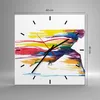Wanduhr - Quadrat - Glasuhr - Run Streifen Spiel Grafik - Produktbild-Vorschau 3