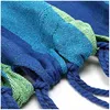 Hamak na drążkach 200 x 150 cm niebiesko-zielony – podwójny Podgląd zdjęcia produktu 5
