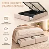 Łóżko tapicerowane INONEFT, łóżko z pojemnikiem, 140x200 Podgląd zdjęcia produktu 7