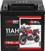 LANGZEIT YB10L-A2 Motorradbatterie GEL 12V 11Ah 250AEN Produktbild-Vorschau 3