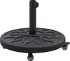 vidaXL Sonnenschirmständer 15.25 kg Schwarz Eisen Produktbild-Vorschau 1