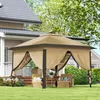 Outsunny Pavillon 3,3x3,3m, wasserabweisend Stabil Produktbild-Vorschau 9
